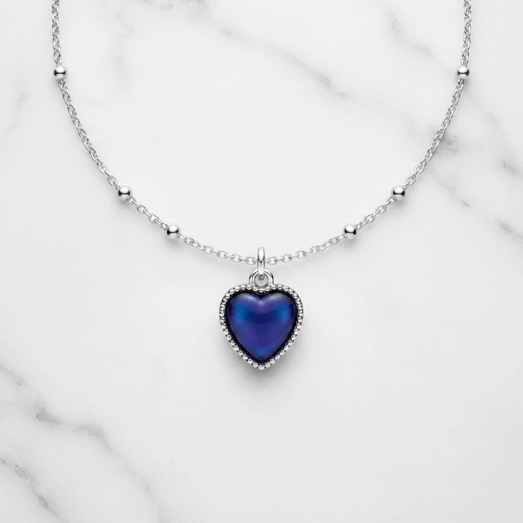 Prestique™ MoodHeart Necklace – Wear Your Feelings in Color
